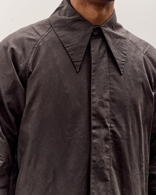 7115 by Szeki Spring Trench Overcoat - Waxed Edition, Charcoal