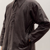 7115 by Szeki Spring Trench Overcoat - Waxed Edition, Charcoal
