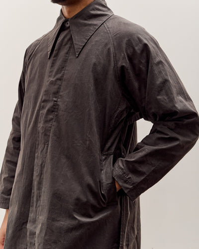7115 by Szeki Spring Trench Overcoat - Waxed Edition, Charcoal