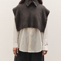 7115 by Szeki Knit Turtleneck Vest, Charcoal