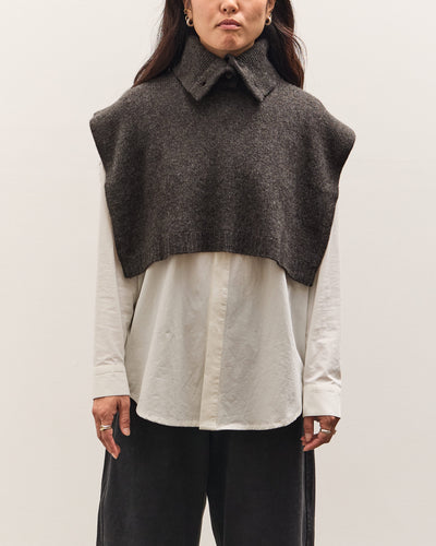 7115 by Szeki Knit Turtleneck Vest, Charcoal
