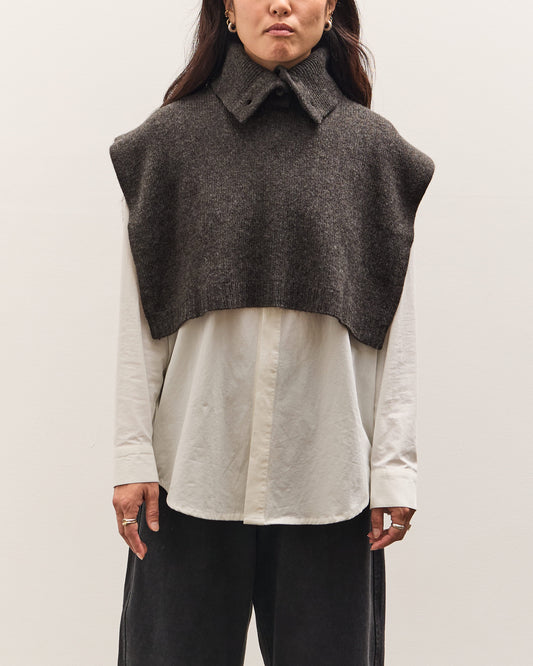 7115 by Szeki Knit Turtleneck Vest, Charcoal