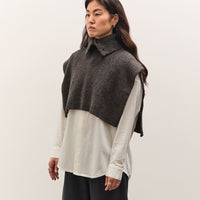 7115 by Szeki Knit Turtleneck Vest, Charcoal