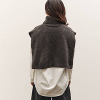 7115 by Szeki Knit Turtleneck Vest, Charcoal