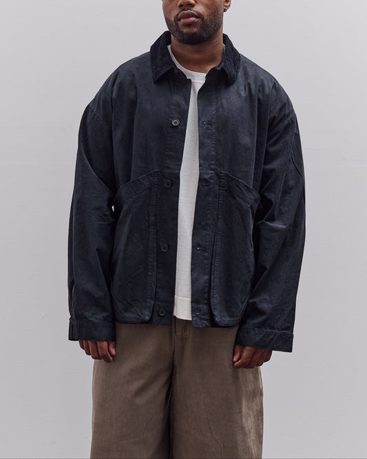 7115 by Szeki Soft Denim Dolman Shirt Unisex, Black