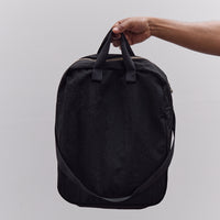 MAN-TLE R0B0 Zip Tote, Black Nylon