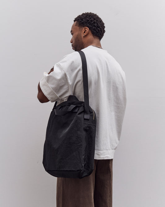 MAN-TLE R0B0 Zip Tote, Black Nylon