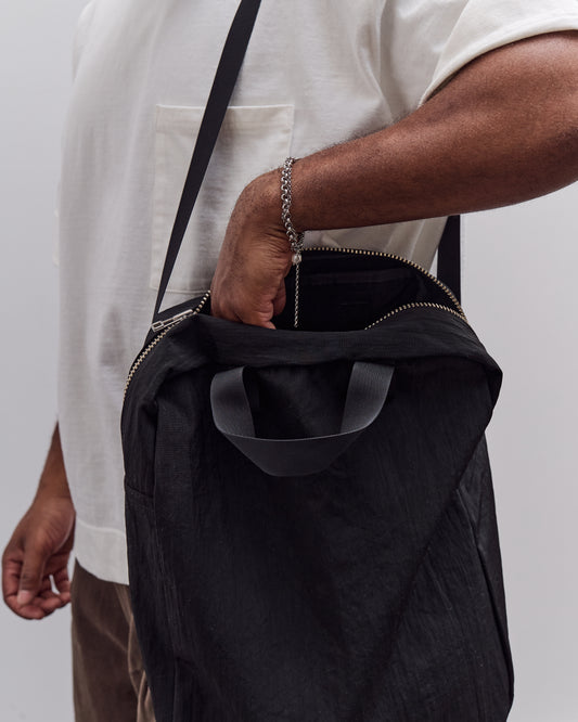 MAN-TLE R0B0 Zip Tote, Black Nylon