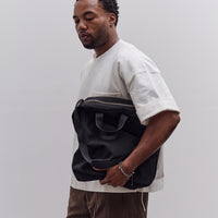 MAN-TLE R0B0 Zip Tote, Black Nylon