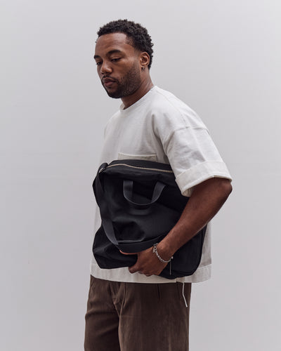 MAN-TLE R0B0 Zip Tote, Black Nylon