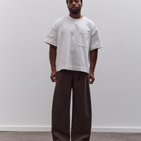 7115 by Szeki Straight Legged Trouser Unisex, Taupe Brown