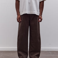 7115 by Szeki Straight Legged Trouser Unisex, Taupe Brown
