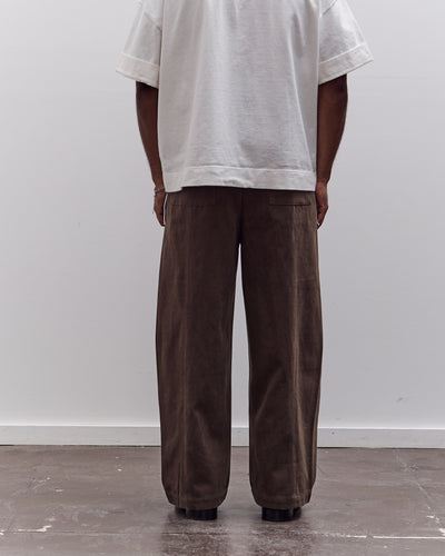 7115 by Szeki Straight Legged Trouser Unisex, Taupe Brown