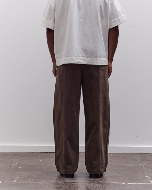 7115 by Szeki Straight Legged Trouser Unisex, Taupe Brown