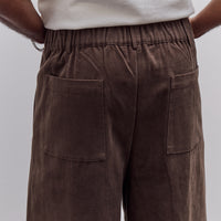 7115 by Szeki Straight Legged Trouser Unisex, Taupe Brown