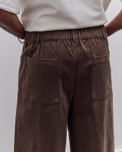 7115 by Szeki Straight Legged Trouser Unisex, Taupe Brown