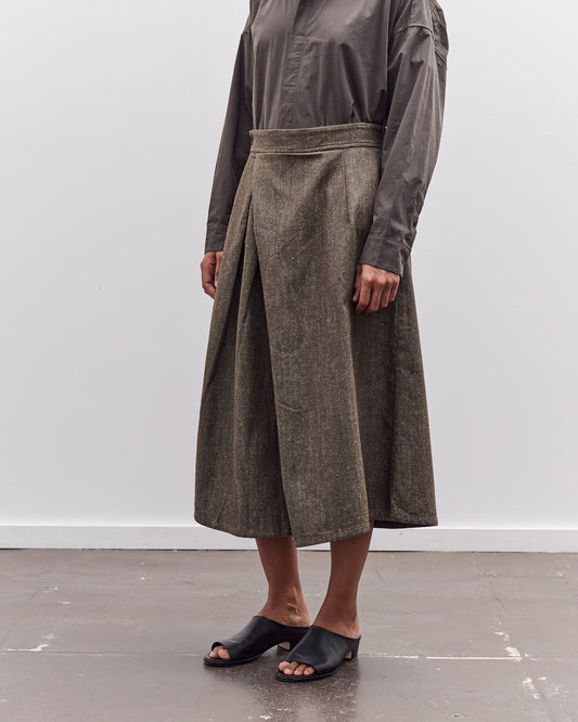 7115 by Szeki Pleated Culotte, Olive