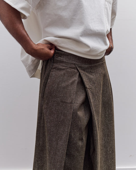 7115 by Szeki Pleated Culotte Unisex, Olive
