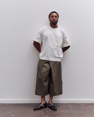 7115 by Szeki Pleated Culotte Unisex, Olive