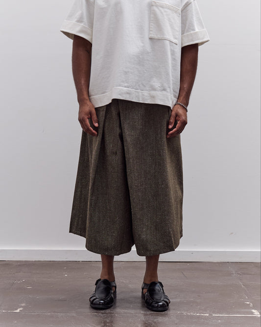 7115 by Szeki Pleated Culotte Unisex, Olive