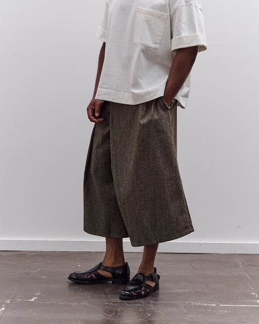 7115 by Szeki Pleated Culotte Unisex, Olive