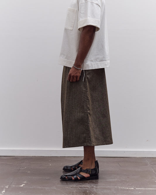 7115 by Szeki Pleated Culotte Unisex, Olive