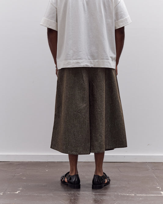 7115 by Szeki Pleated Culotte Unisex, Olive