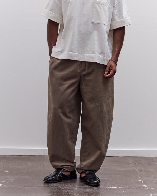 7115 by Szeki Signature Brushed Twill Elastic Pull-Up Trouser Unisex, Umber
