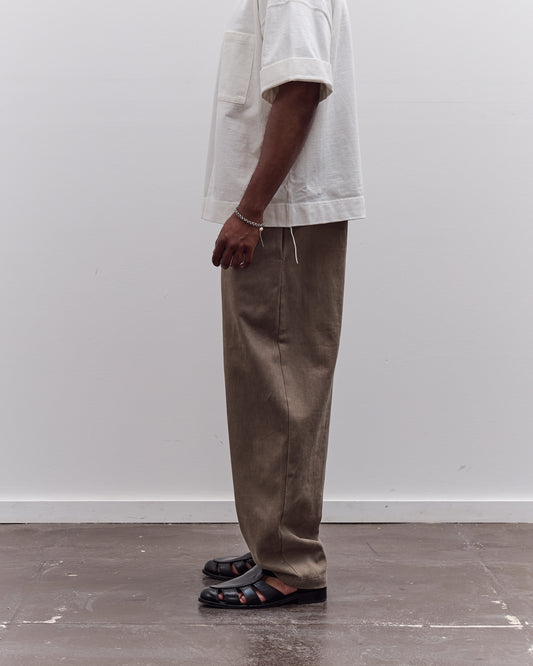 7115 by Szeki Signature Brushed Twill Elastic Pull-Up Trouser Unisex, Umber
