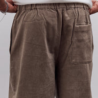 7115 by Szeki Signature Brushed Twill Elastic Pull-Up Trouser Unisex, Umber