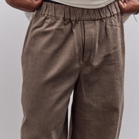 7115 by Szeki Signature Brushed Twill Elastic Pull-Up Trouser Unisex, Umber