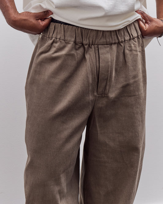 7115 by Szeki Signature Brushed Twill Elastic Pull-Up Trouser Unisex, Umber
