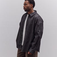 Soft Denim Dolman Shirt Unisex, Black