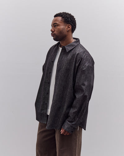 7115 by Szeki Soft Denim Dolman Shirt Unisex, Black