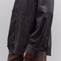 Soft Denim Dolman Shirt Unisex, Black