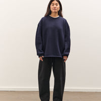 7115 by Szeki Boiled Wool Keepsake Jumper, Navy
