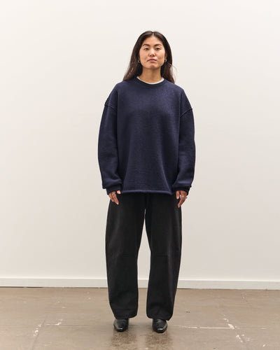 7115 by Szeki Boiled Wool Keepsake Jumper, Navy