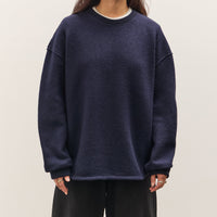 7115 by Szeki Boiled Wool Keepsake Jumper, Navy