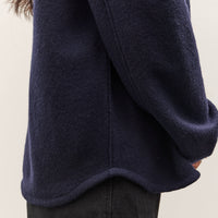 7115 by Szeki Boiled Wool Keepsake Jumper, Navy