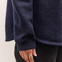 7115 by Szeki Boiled Wool Keepsake Jumper, Navy