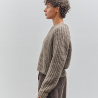 7115 by Szeki Chunky Cropped Sweater, Umber