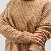 7115 by Szeki Chunky Turtleneck, Camel