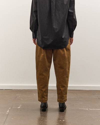 7115 by Szeki Corduroy Elastic Pull-Up Trouser, Sepia Brown
