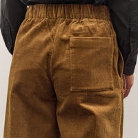 7115 by Szeki Corduroy Elastic Pull-Up Trouser, Sepia Brown