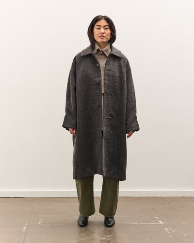 7115 by Szeki Cuffed Wool Coat, Heathered Taupe
