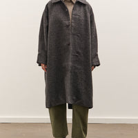 7115 by Szeki Cuffed Wool Coat, Heathered Taupe