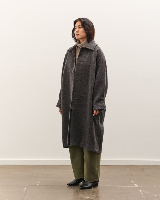 7115 by Szeki Cuffed Wool Coat, Heathered Taupe