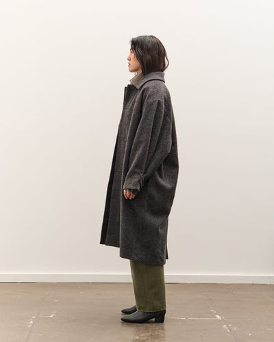 7115 by Szeki Cuffed Wool Coat, Heathered Taupe
