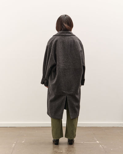 7115 by Szeki Cuffed Wool Coat, Heathered Taupe