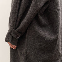 7115 by Szeki Cuffed Wool Coat, Heathered Taupe